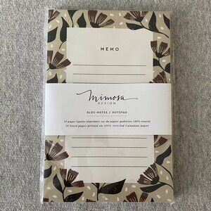 NWT Mimosa Design Simone's Notepad Floral Patterned Notepad